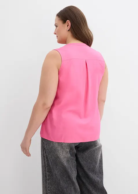 Halenkový top ze splývavé viskózy, bonprix