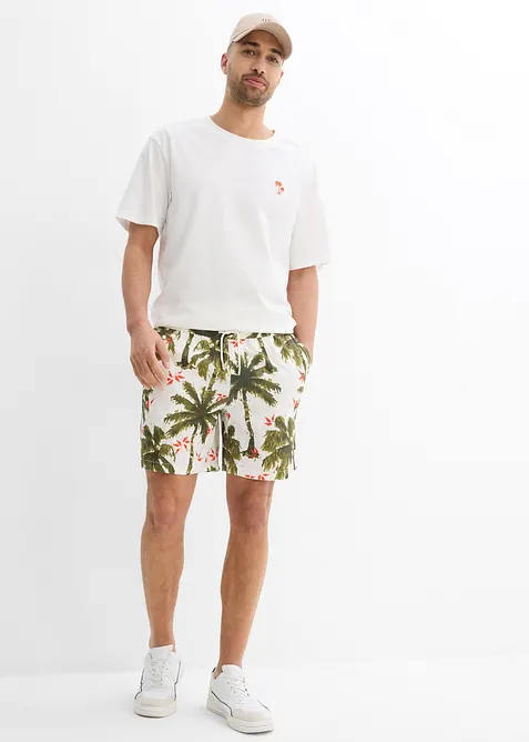 Viskózové šortky bez zapínání, Loose Fit, bonprix