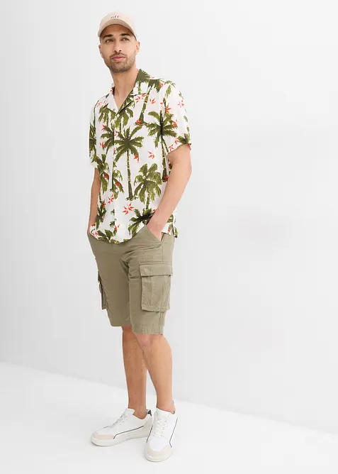 Košile s krátkým rukávem, z viskózy, Loose Fit, bonprix