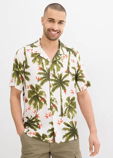 Košile s krátkým rukávem, z viskózy, Loose Fit, bonprix