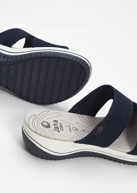 Pantofle značky Jana v pohodlné šířce, Jana