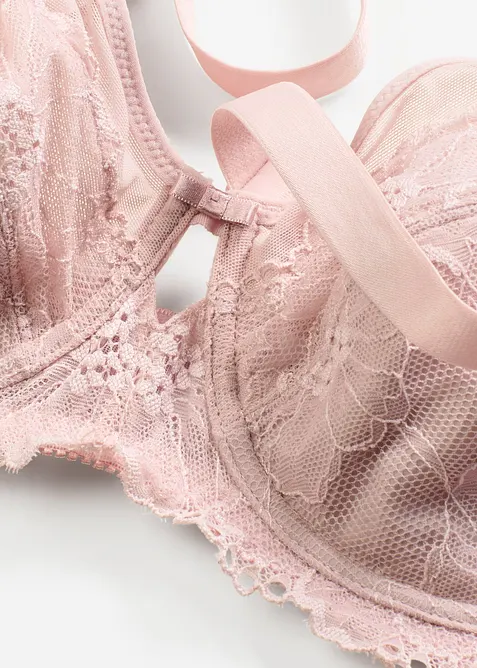 Zmenšující podprsenka s jemnou krajkou, bonprix