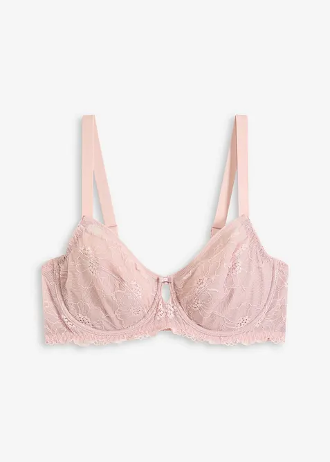 Zmenšující podprsenka s jemnou krajkou, bonprix