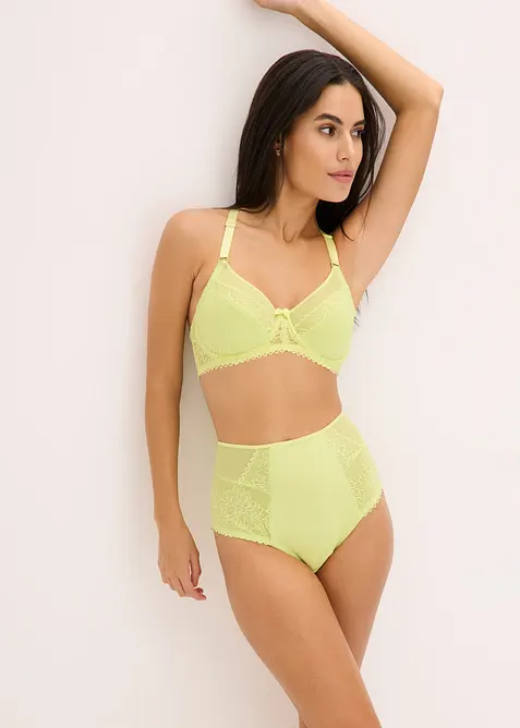 Vysok&eacute; kalhotky s jemnou krajkou, bonprix