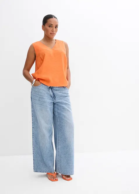 Halenkový top z měkké viskózové směsi, bonprix