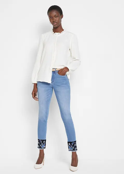 Strečové džíny Slim Fit, Mid Waist, bonprix