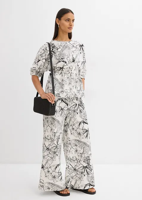 Halenka s krátkým rukávem, z čisté bavlny, bonprix