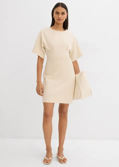 Úpletové šaty z čisté bavlny, bonprix