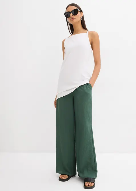 Dlouh&yacute; top z elastick&eacute; bavlněn&eacute; směsi, bonprix