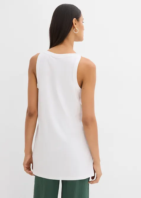 Dlouh&yacute; top z elastick&eacute; bavlněn&eacute; směsi, bonprix