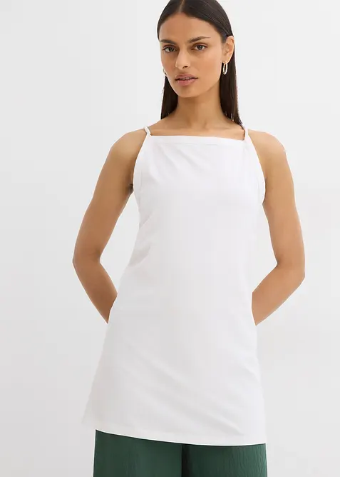 Dlouh&yacute; top z elastick&eacute; bavlněn&eacute; směsi, bonprix