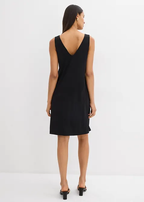 Splývavé šaty na ramínka a s výstřihem do V, bonprix