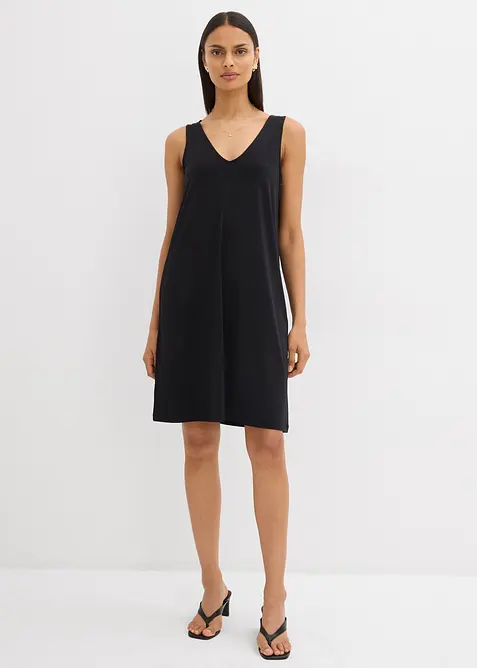 Splývavé šaty na ramínka a s výstřihem do V, bonprix