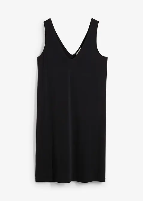 Splývavé šaty na ramínka a s výstřihem do V, bonprix