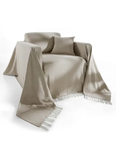 Přehoz s třásněmi, bonprix