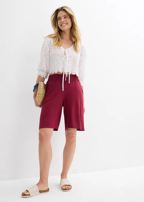 Žerzejové bermudy z viskózové směsi, bonprix