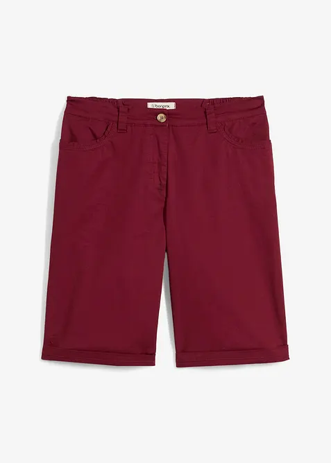 Bavlněné bermudy Papertouch s pohodlným pasem, bonprix