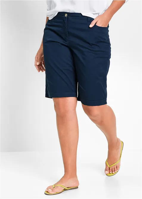 Bavlněn&eacute; bermudy Papertouch s pohodln&yacute;m pasem, bonprix