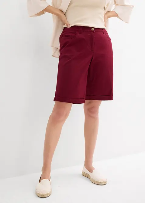 Bavlněné bermudy Papertouch s pohodlným pasem, bonprix