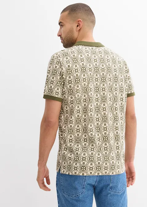 Triko polo s krátkým rukávem, z organické bavlny, bonprix