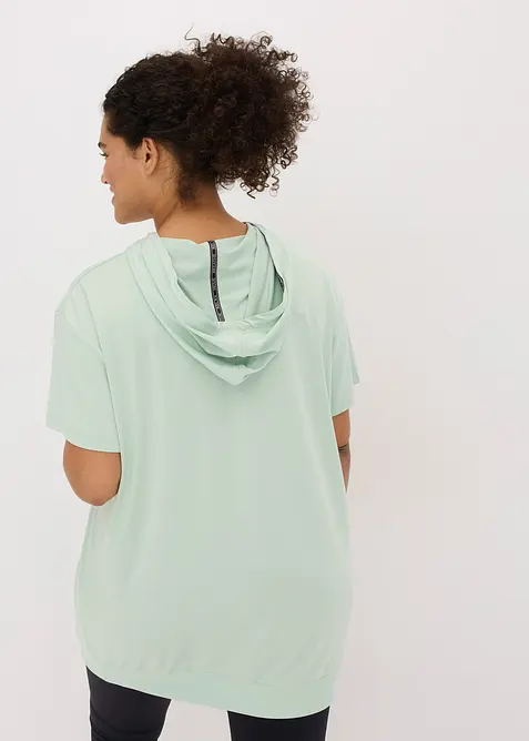 Oversize sportovn&iacute; triko s kapuc&iacute;, rychleschnouc&iacute;, bonprix