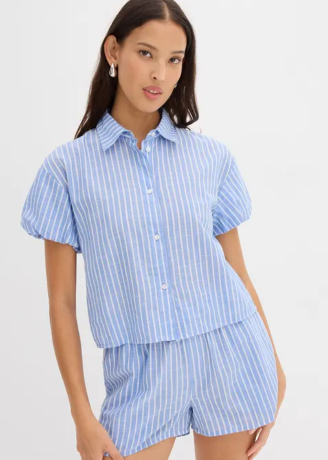 Halenka s krátkým rukávem, z čisté bavlny, bonprix