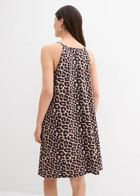 Šaty s leopardím potiskem, z čisté bavlny, bonprix