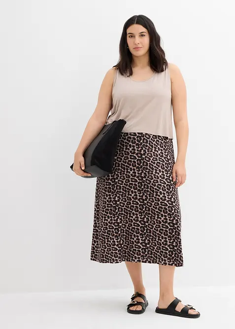 &Uacute;pletov&eacute; &scaron;aty ze spl&yacute;vav&eacute; směsi visk&oacute;zy s elastanem, bonprix