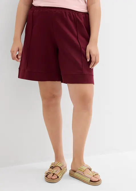 Teplákové šortky z bavlněné směsi, bonprix