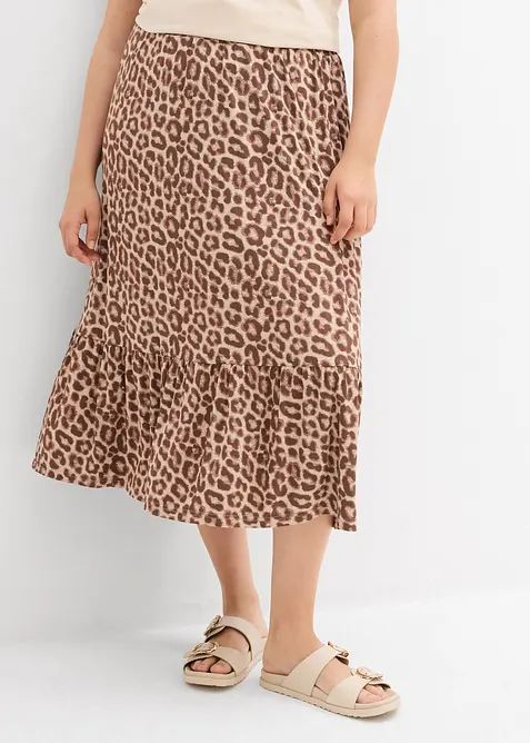 Žerzejová sukně z viskózové směsi, bonprix