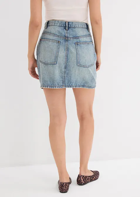 Džínová sukně s asymetrickým pasem, bonprix