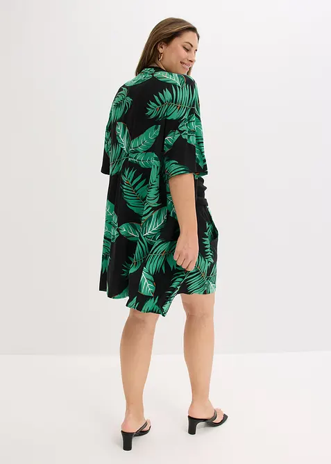 Kimonov&aacute; halenka ze spl&yacute;vav&eacute; visk&oacute;zy, bonprix