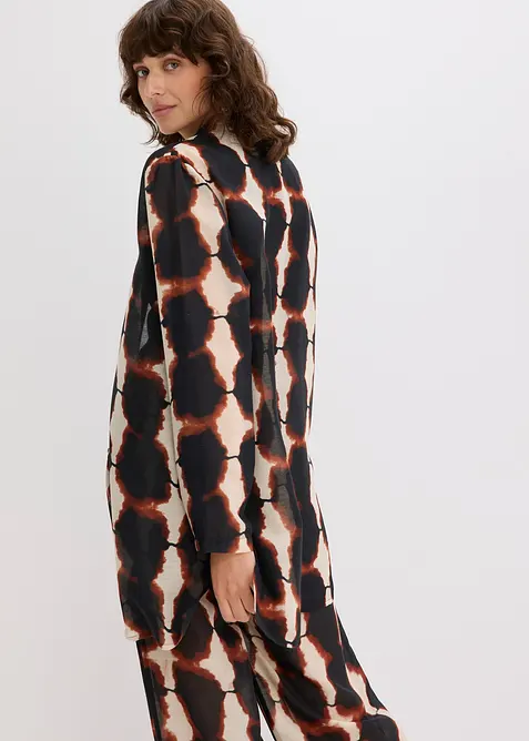 Dlouhá halenka s batikovaným potiskem, bonprix