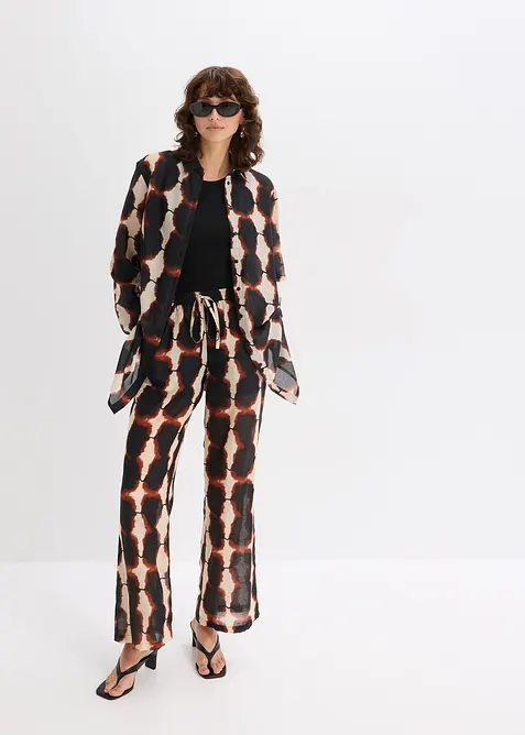 Dlouhá halenka s batikovaným potiskem, bonprix