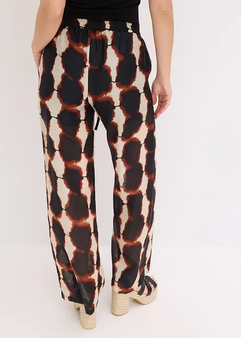 Široké kalhoty s batikovaným potiskem, bonprix
