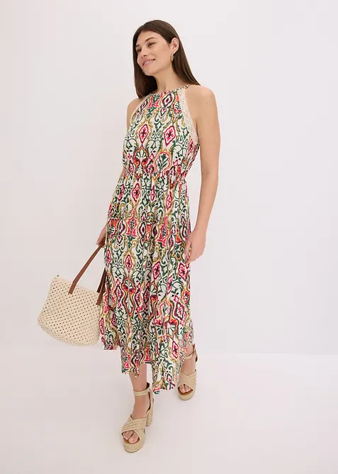 Midi šaty s krajkou, bonprix