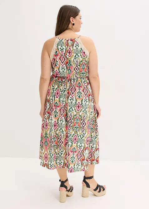 Midi šaty s krajkou, bonprix