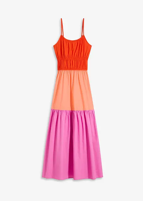 Šaty na ramínka, z čisté bavlny, bonprix