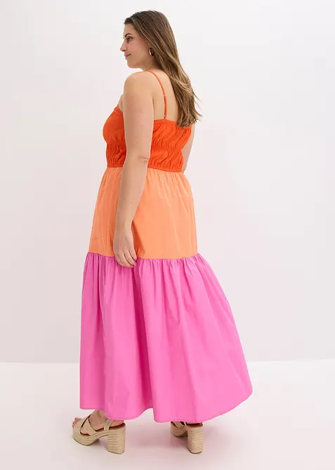 Šaty na ramínka, z čisté bavlny, bonprix