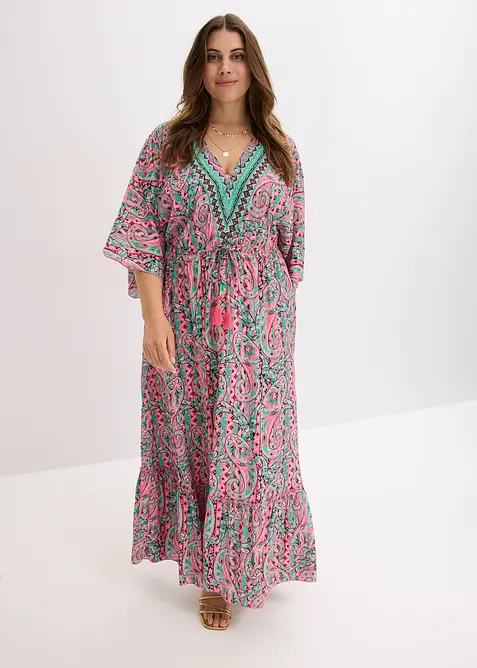 Dlouh&eacute; &scaron;aty ze spl&yacute;vav&eacute; visk&oacute;zy s potiskem, bonprix