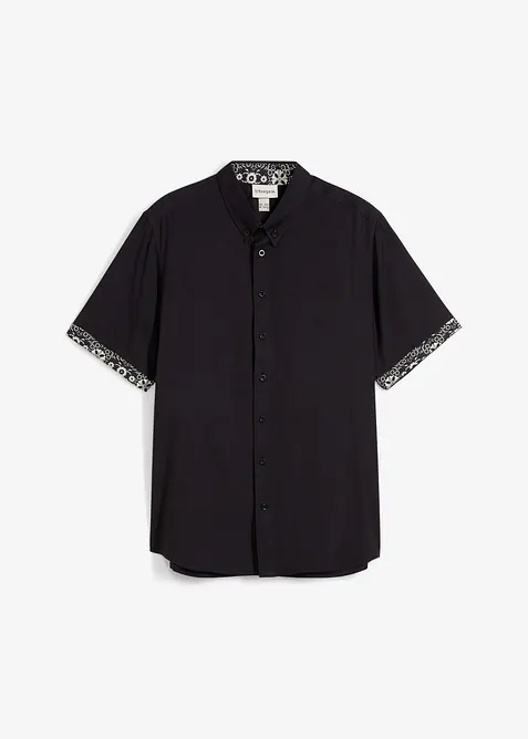 Košile s krátkým rukávem, Slim Fit, z viskózy, bonprix
