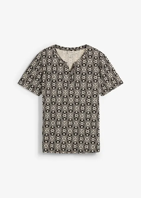 Henley triko z čist&eacute; bavlny, bonprix