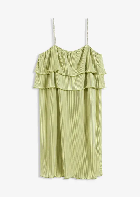 Žerzejové šaty s plisováním, bonprix