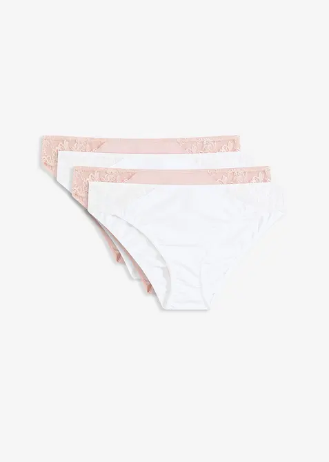 Kalhotky s krajkou (4 ks v balení), bonprix