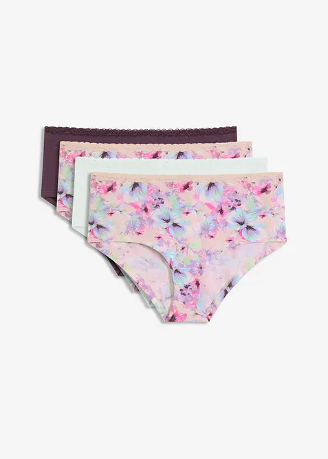 Maxikalhotky s organickou bavlnou (4 ks v balení), bonprix