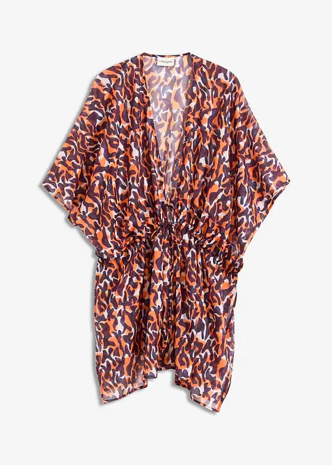 Plážové kimono s vázačkou, bonprix