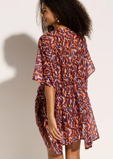 Plážové kimono s vázačkou, bonprix