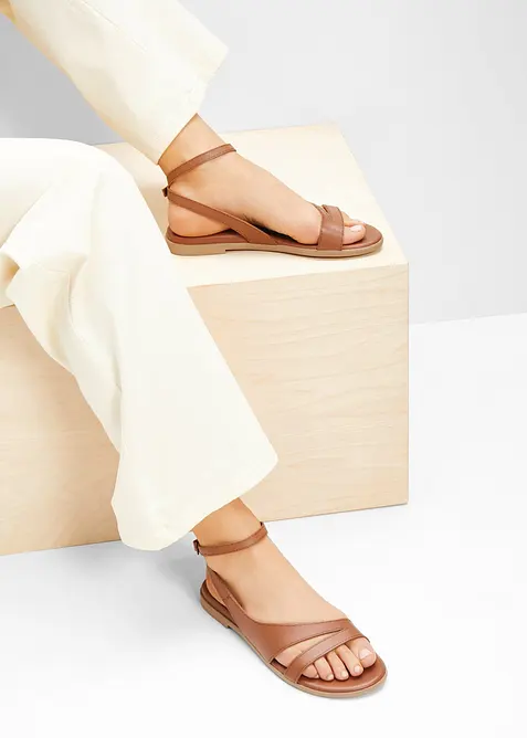 Kožené sandály, bonprix