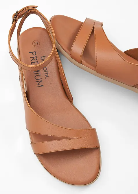 Kožené sandály, bonprix