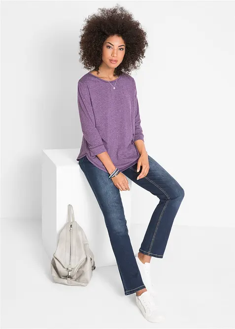 Straight džíny Mid Waist, se strečem, bonprix